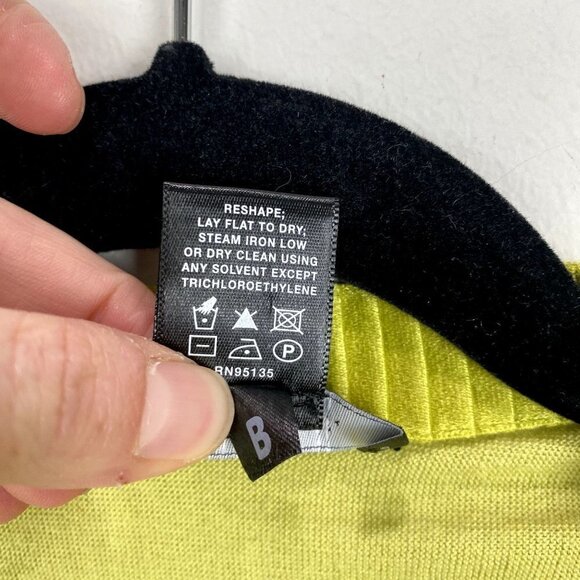 Lafayette 148 Lime Wool Asymmetrical Cardigan L - Picture 7 of 8